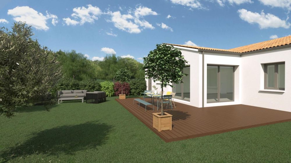 Vente terrain + maison Ballon Charente-Maritime