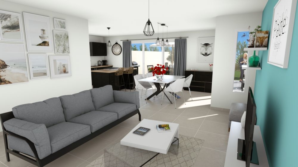 Vente terrain + maison Ballon Charente-Maritime