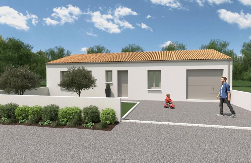 Vente terrain + maison Saint-Vivien Charente-Maritime
