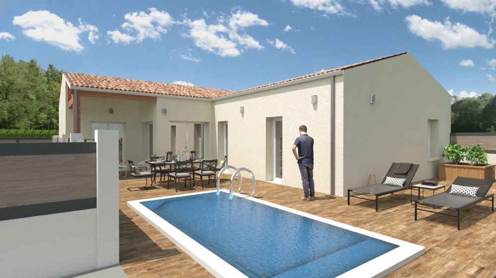 Vente terrain + maison Échillais Charente-Maritime