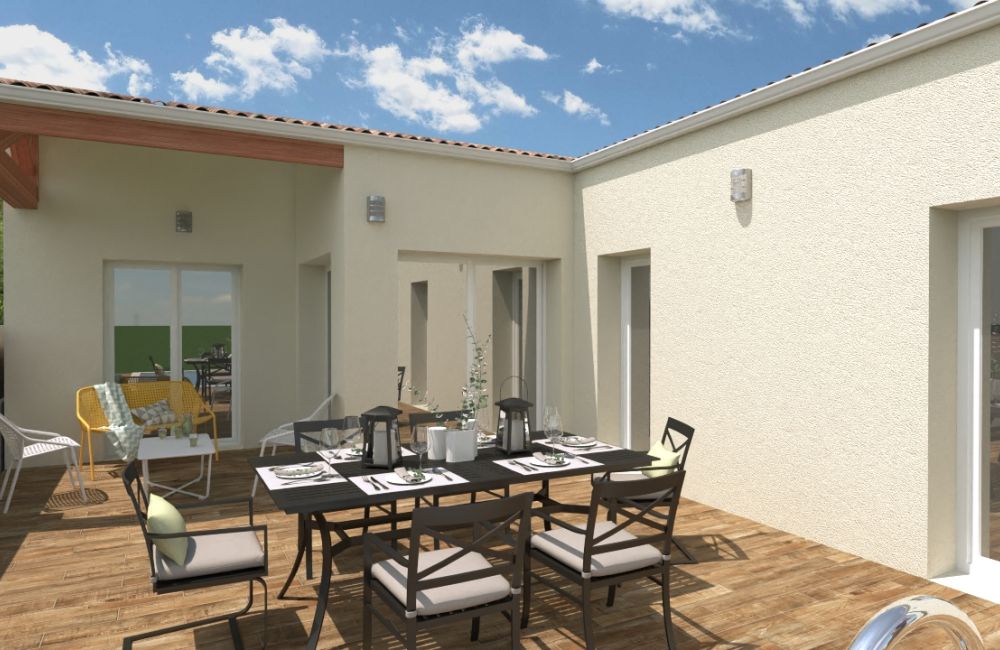 Vente terrain + maison Échillais Charente-Maritime