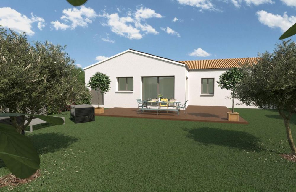 Vente terrain + maison Ballon Charente-Maritime