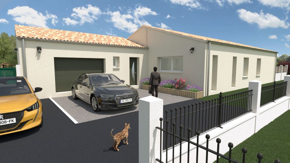 Vente terrain + maison Saint-Laurent-de-la-Prée Charente-Maritime
