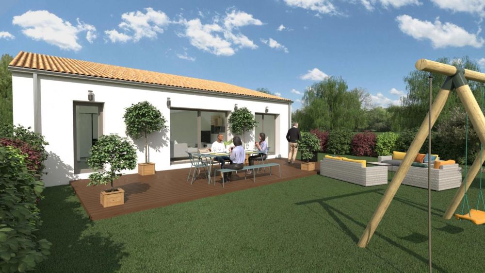Vente terrain + maison Saint-Vivien Charente-Maritime