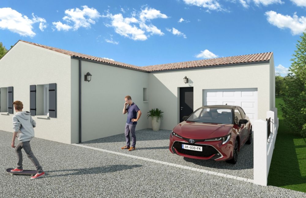 Vente terrain + maison Surgères Charente-Maritime