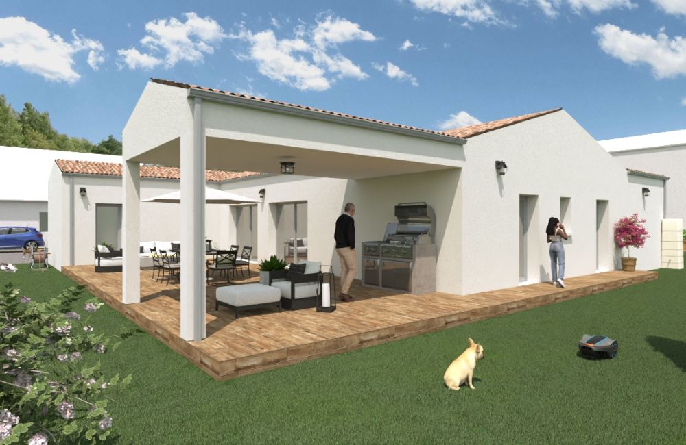 Vente terrain + maison Lussant Charente-Maritime