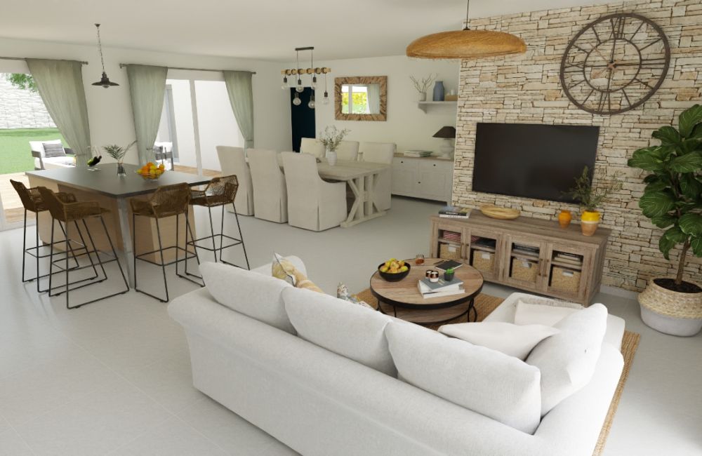 Vente terrain + maison Lussant Charente-Maritime