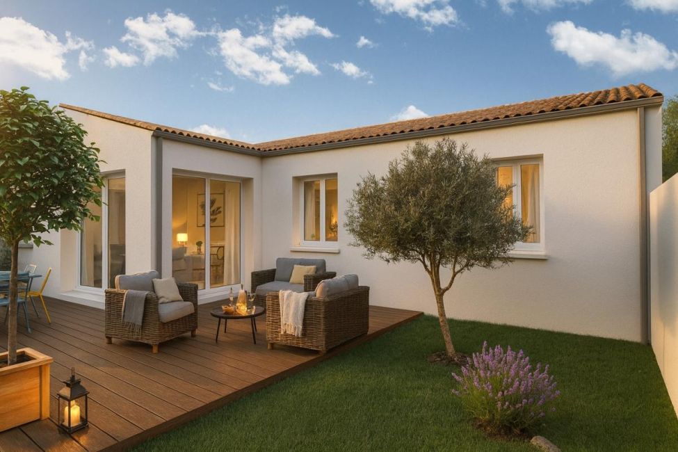 Vente terrain + maison Loire-les-Marais Charente-Maritime