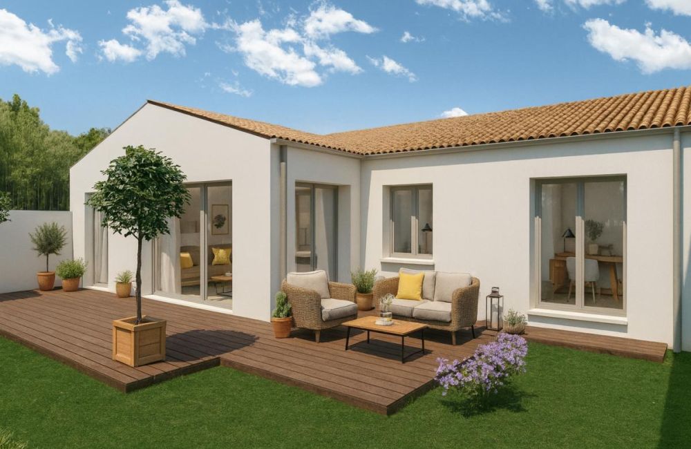 Vente terrain + maison Loire-les-Marais Charente-Maritime