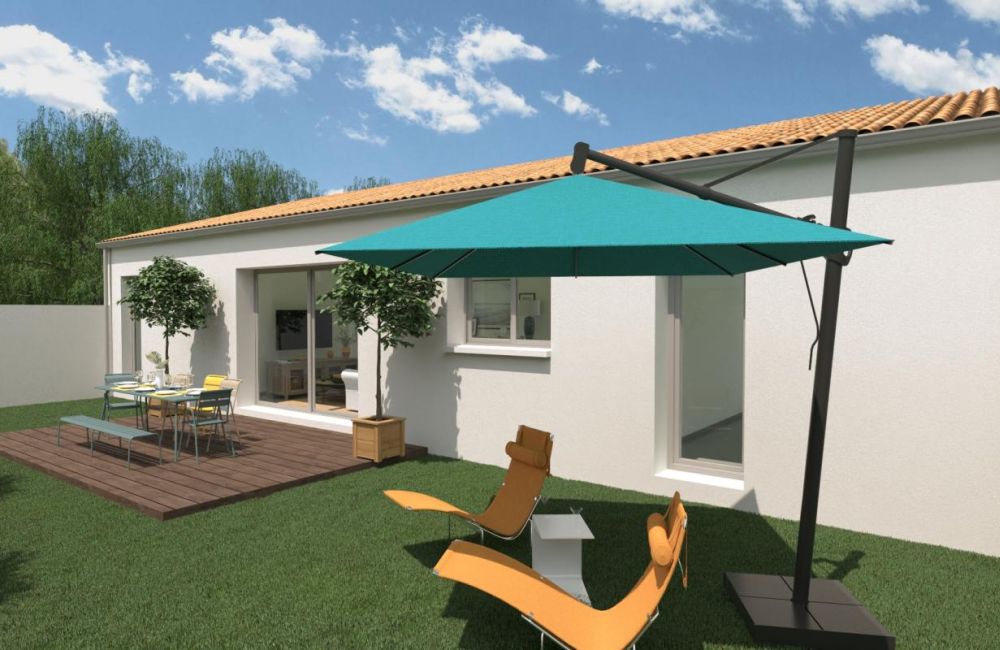 Vente terrain + maison Ballon Charente-Maritime