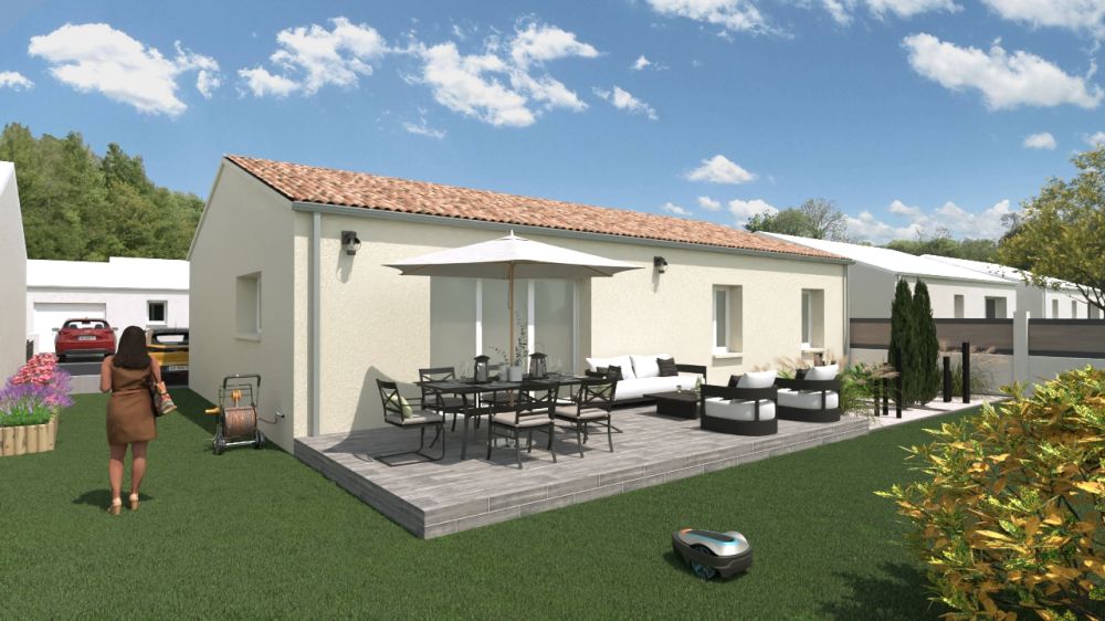 Vente terrain + maison Champdolent Charente-Maritime