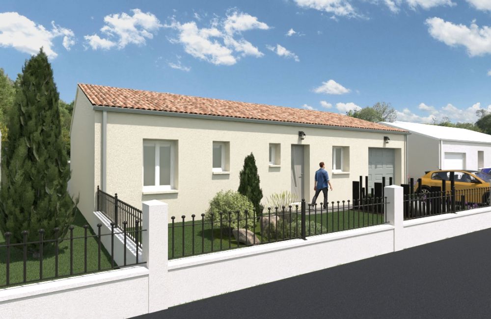 Vente terrain + maison Champdolent Charente-Maritime