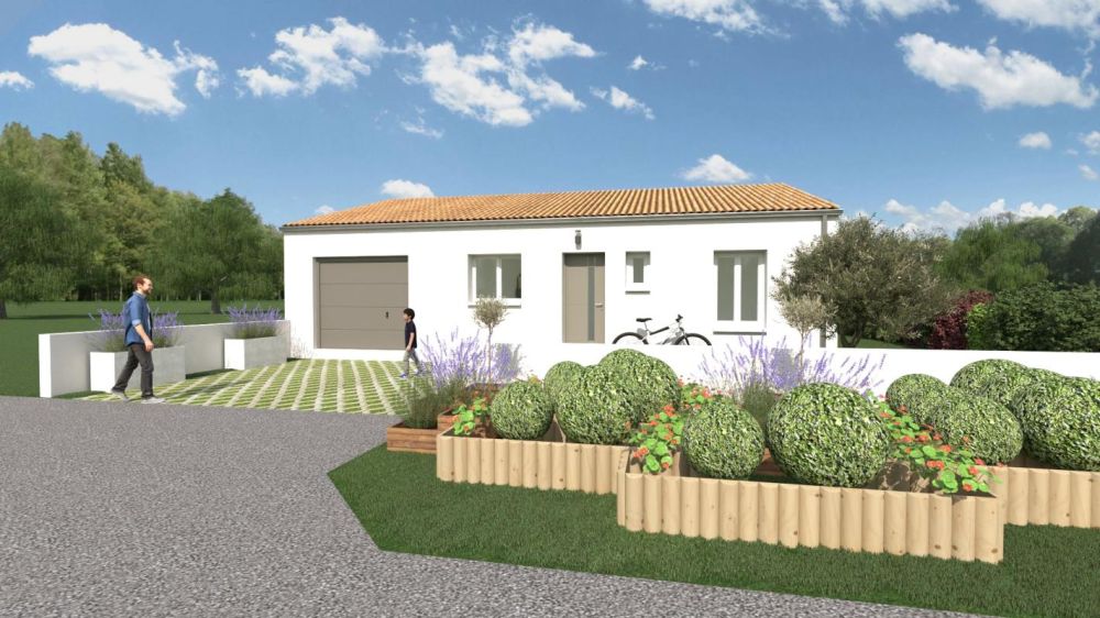 Vente terrain + maison Saint-Georges-du-Bois Charente-Maritime