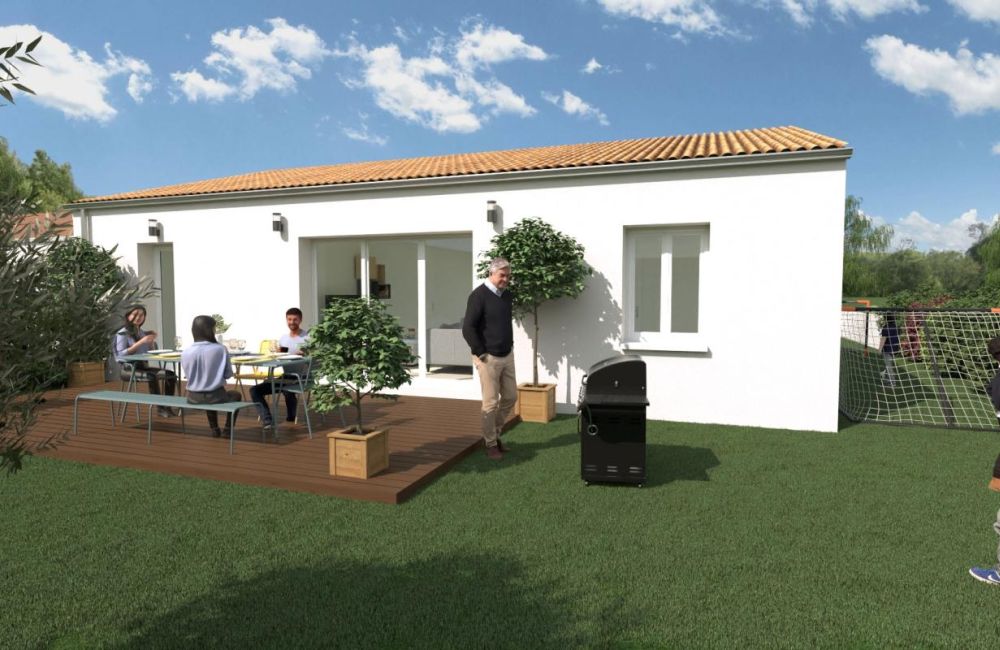 Vente terrain + maison Forges Charente-Maritime