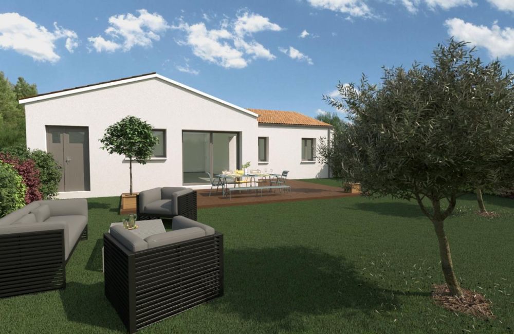 Vente terrain + maison Ballon Charente-Maritime