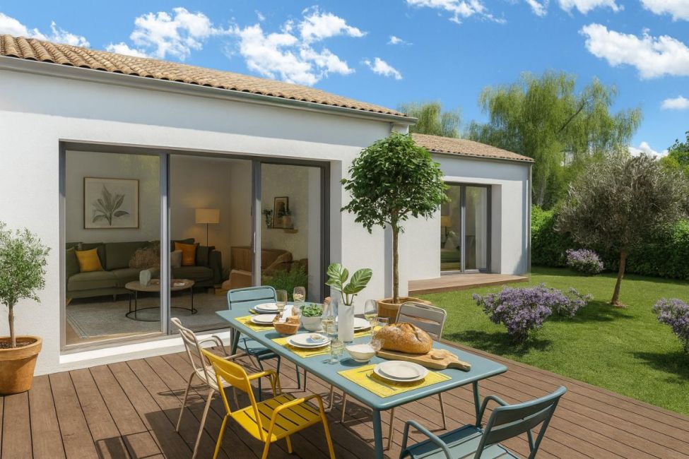 Vente terrain + maison Croix-Chapeau Charente-Maritime