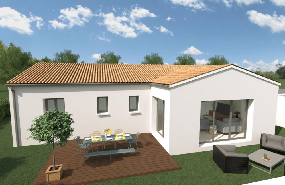 Vente terrain + maison Saint-Vivien Charente-Maritime