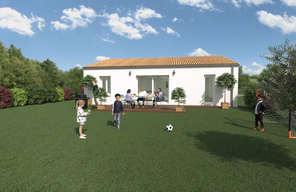 Vente terrain + maison Le Gué-d'Alleré Charente-Maritime