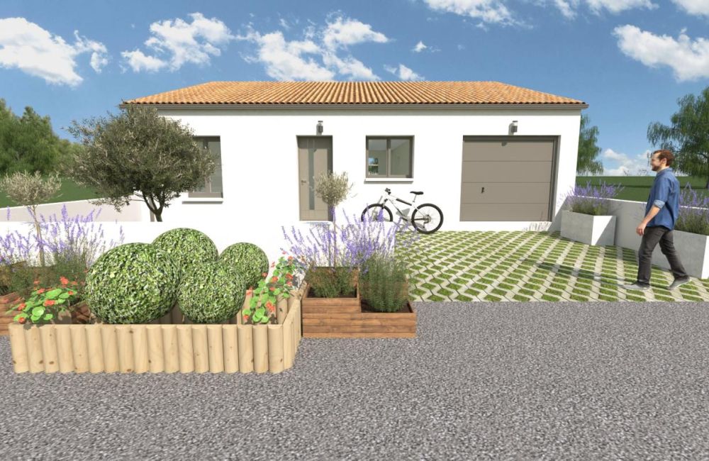 Vente terrain + maison Courçon Charente-Maritime