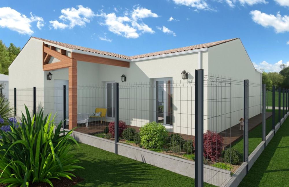 Vente terrain + maison Lussant Charente-Maritime