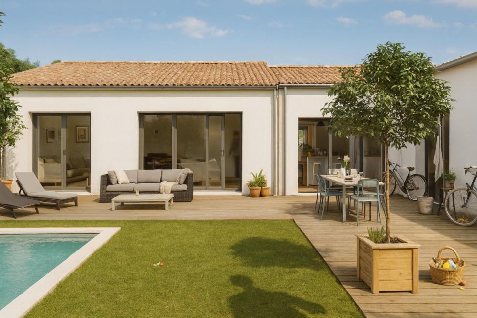 Vente terrain + maison Salles-sur-Mer Charente-Maritime