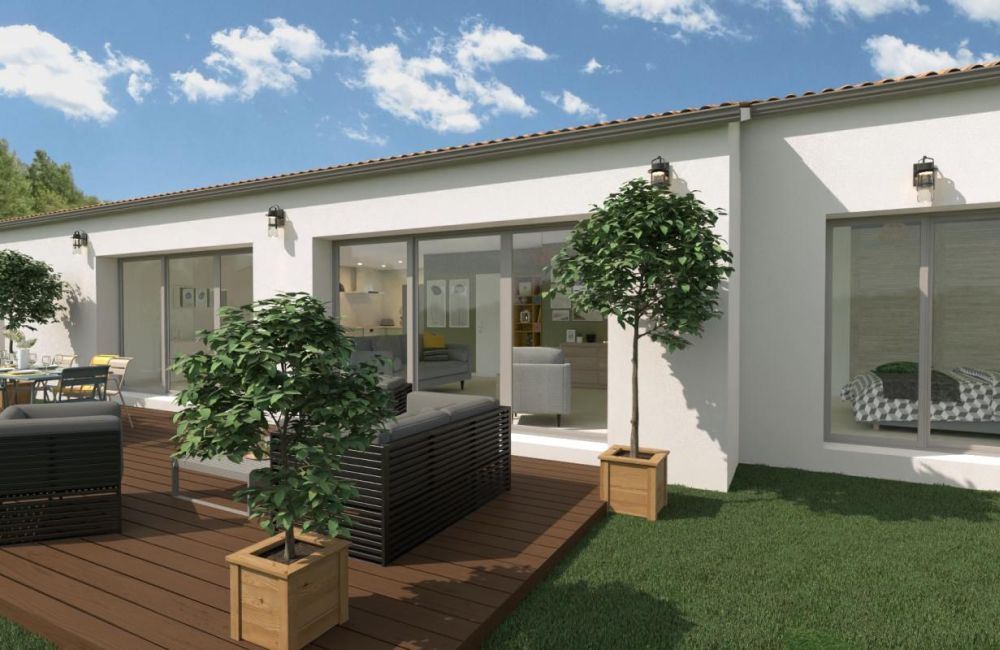 Vente terrain + maison Angliers Charente-Maritime