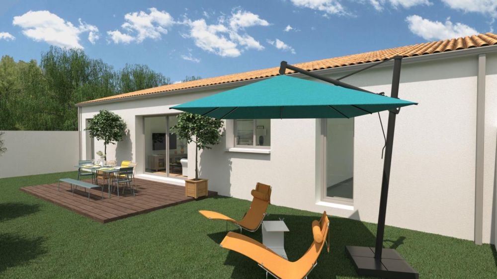 Vente terrain + maison Forges Charente-Maritime