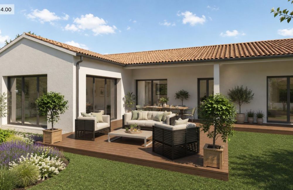 Vente terrain + maison Vérines Charente-Maritime
