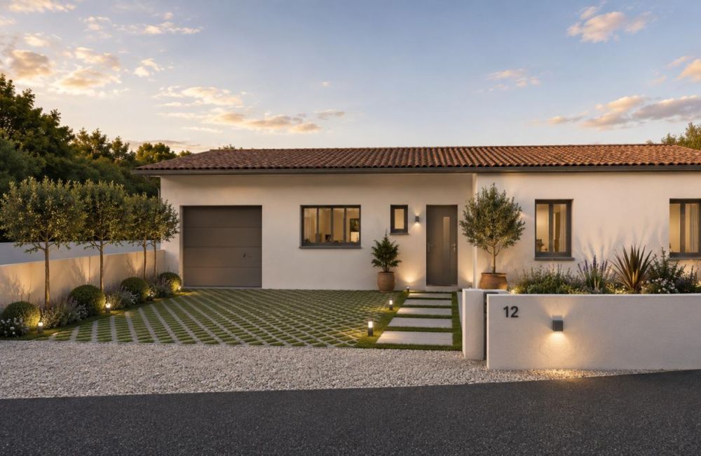 Vente terrain + maison Angliers Charente-Maritime