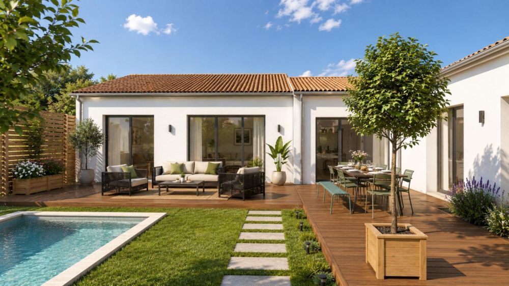 Vente terrain + maison Périgny Charente-Maritime