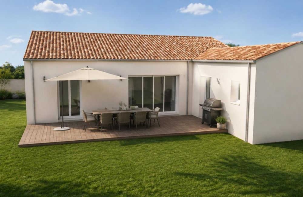 Vente terrain + maison Saint-Georges-du-Bois Charente-Maritime