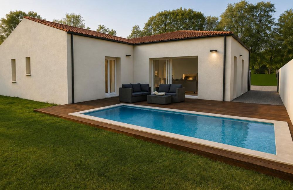 Vente terrain + maison Vouhé Charente-Maritime