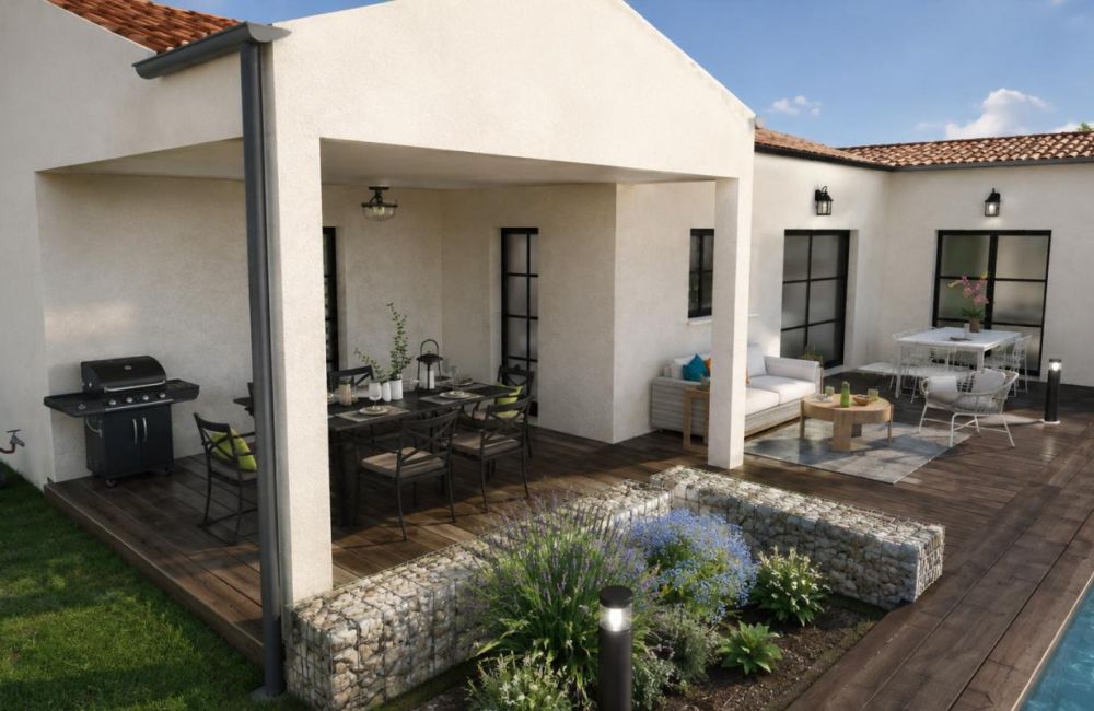 Vente terrain + maison Vérines Charente-Maritime