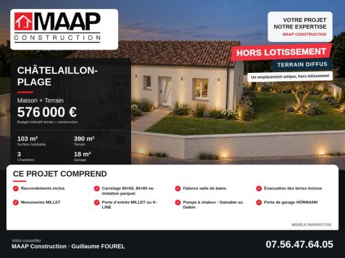 Venteterrain + maisonChâtelaillon-Plage Charente-Maritime