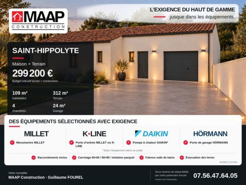 Venteterrain + maisonSaint-Hippolyte Charente-Maritime