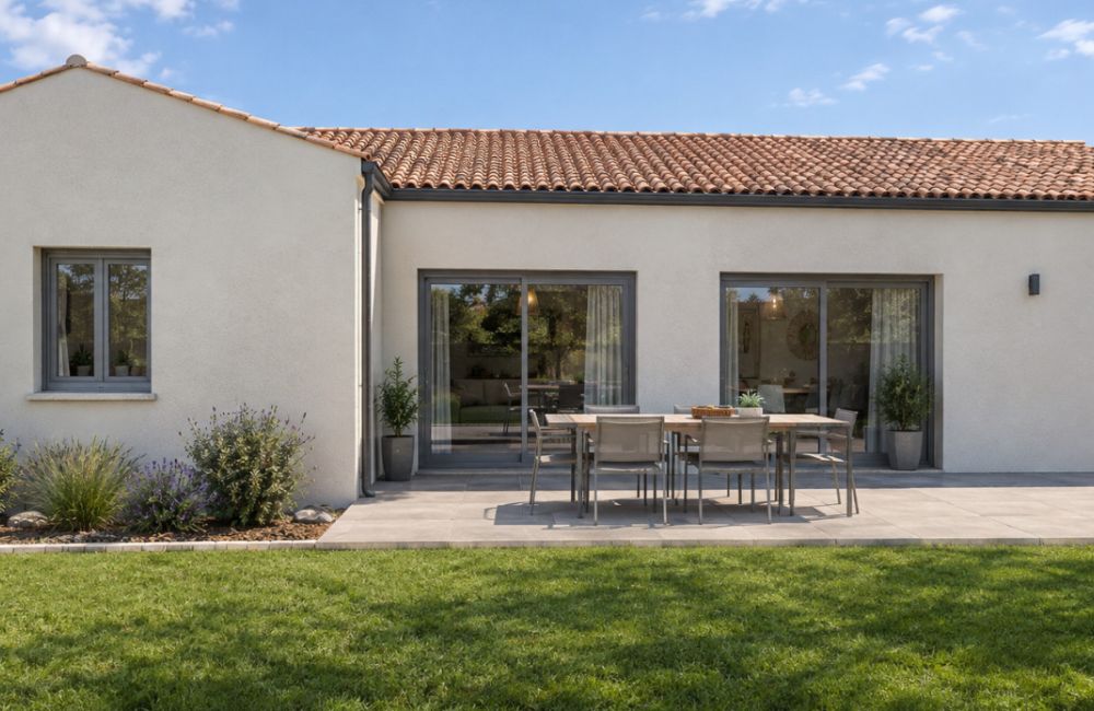Vente terrain + maison Angliers Charente-Maritime